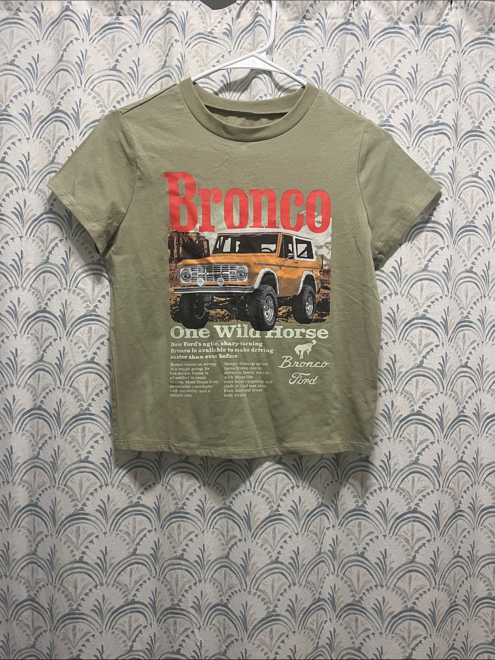 Bronco Graphic Short Sleeve Tee - Olive Green